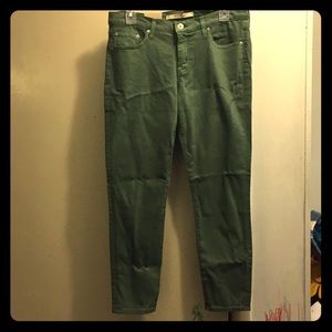 Big Star sage green ankle skinny jeans size 30 NWT